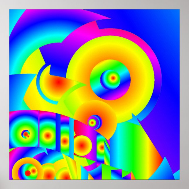 Abstract Sunflowers  Poster (Front)