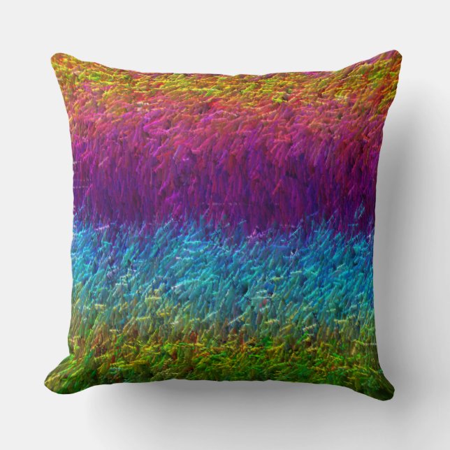 Abstract Sunrise On The Lake Cushion (Front)
