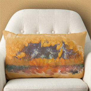 Abstract Sunset 0612 Lumbar Pillow