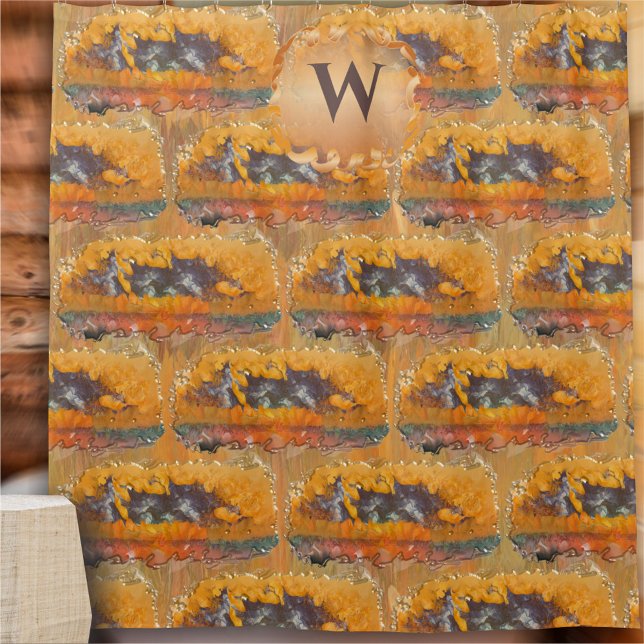 Abstract Sunset 0612 Shower Curtain (Creator Uploaded)