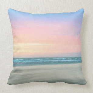 Abstract sunset at the beach in the Hague Cushion
