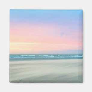 Abstract sunset at the beach in the Hague Magnet
