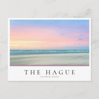 Abstract sunset at the beach in the Hague Postcard