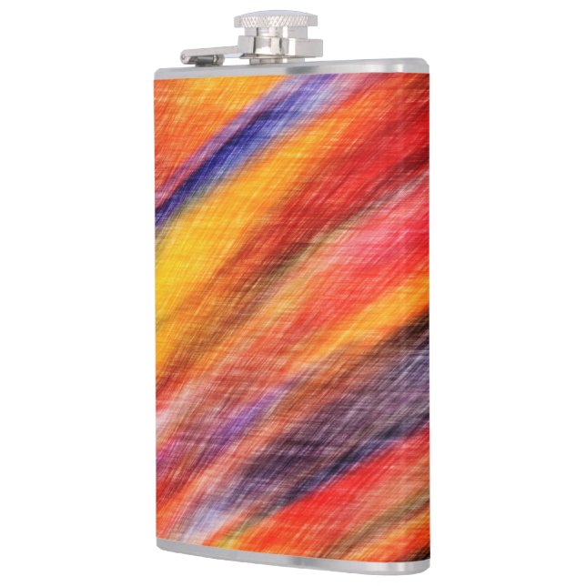 Abstract Sunset Colour Flask (Left)