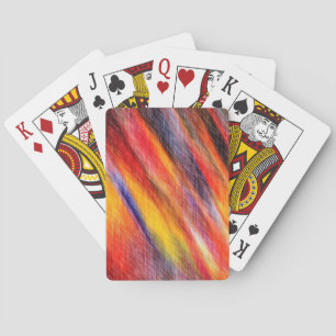 Abstract Sunset Colour Playing Cards