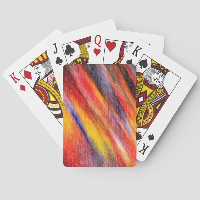 Abstract Sunset Colour Playing Cards (Back)