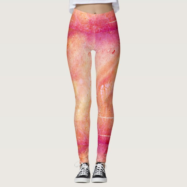 Abstract Sunset Pattern Leggings (Front)