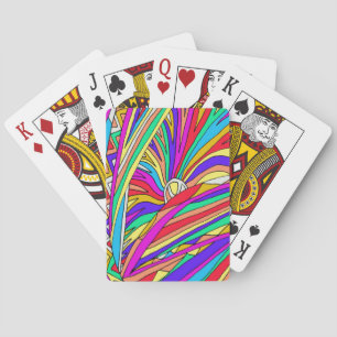 Abstract Sunset Playing Cards