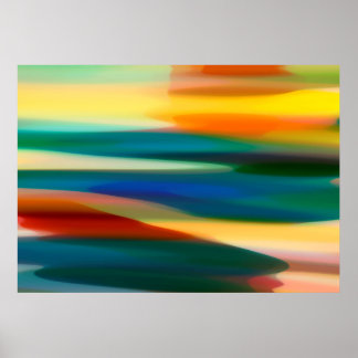Abstract Sunset Poster