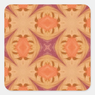 Abstract Sunset Square Sticker