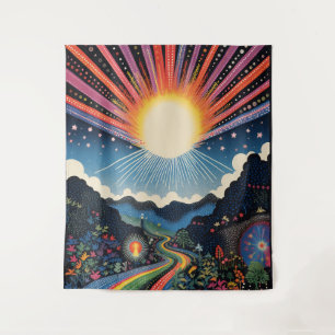 Abstract Sunshine Tapestry