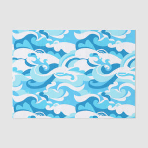 Abstract surf waves tissue paper