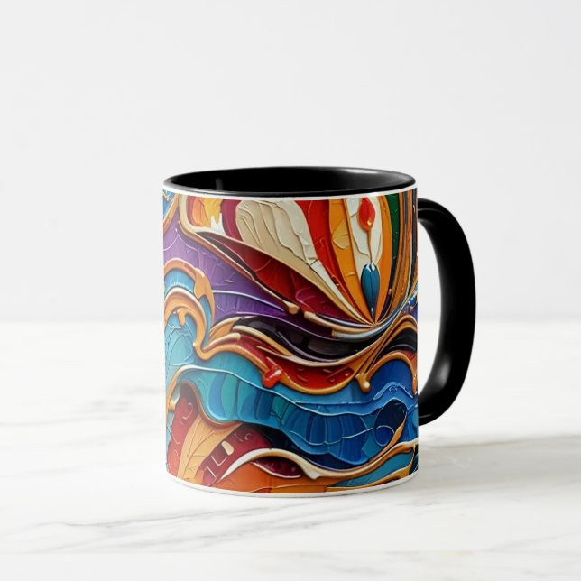 Abstract surface artwork 1211 - Coffee Mug (Front Right)