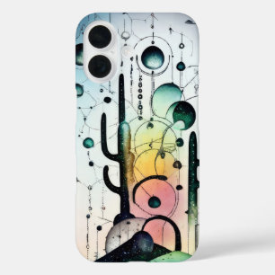 Abstract surreal cactus world cover