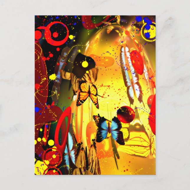 Abstract Surrealism Postcard (Front)