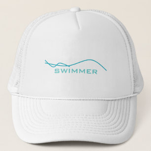 Abstract Swimmer Trucker Hat