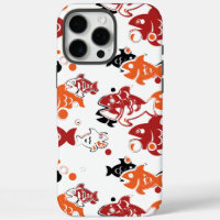 Abstract Swimming Fish Pattern Design