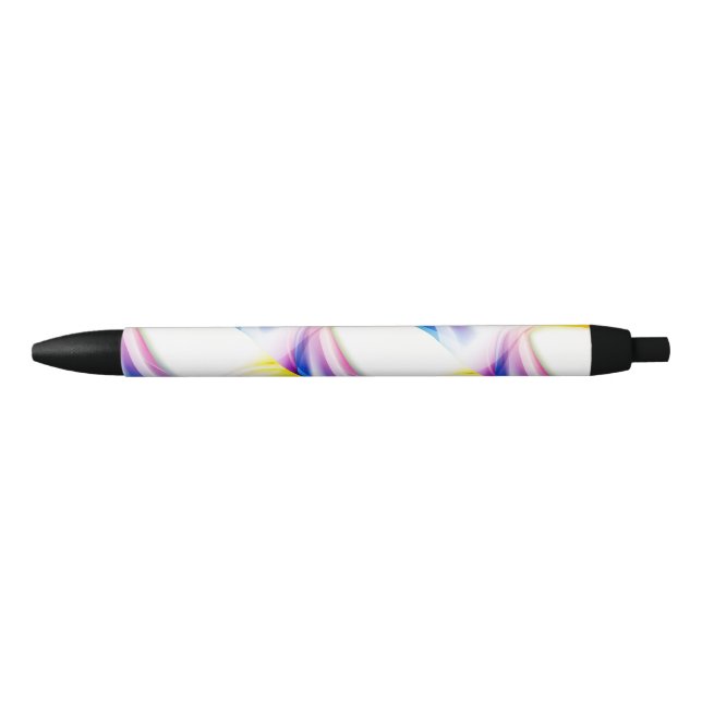 Abstract Swirl 1 Black Ink Pen (Front)