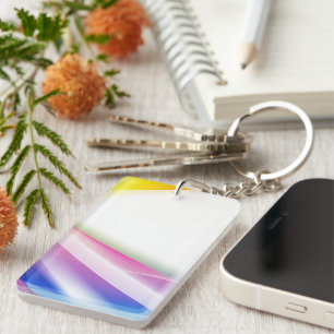Abstract Swirl 1 Key Ring