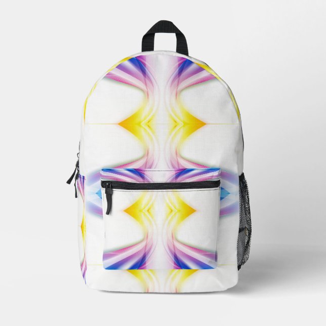 Abstract Swirl 1 Printed Backpack (Front)