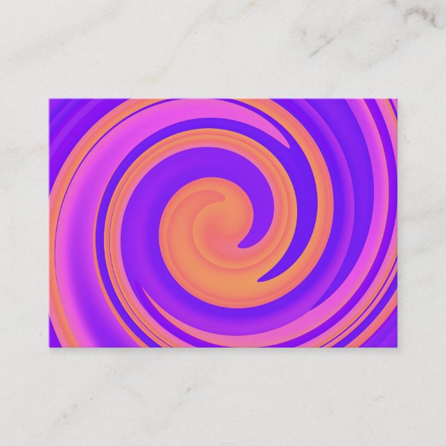 Abstract Swirl 250816 - 01c Business Card (Front)