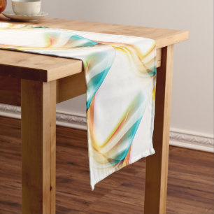 Abstract Swirl 2 Short Table Runner
