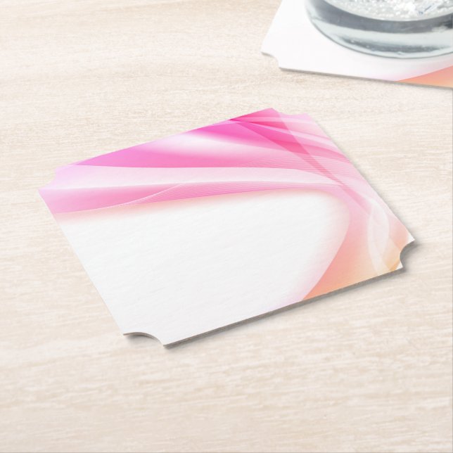Abstract Swirl 3 Paper Coaster (Angled)
