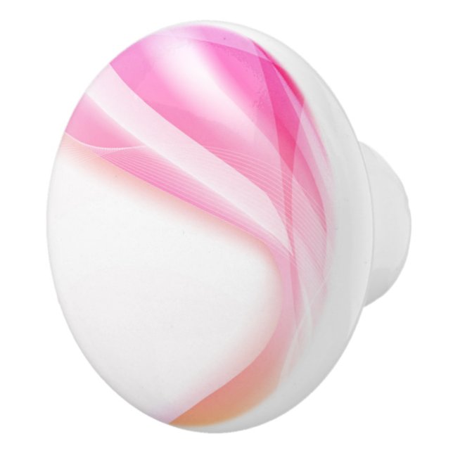 Abstract Swirl 4 Ceramic Knob (Right)