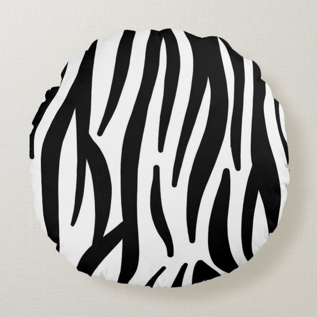Abstract Swirl Animal Pattern Decorative Cushion  (Front)