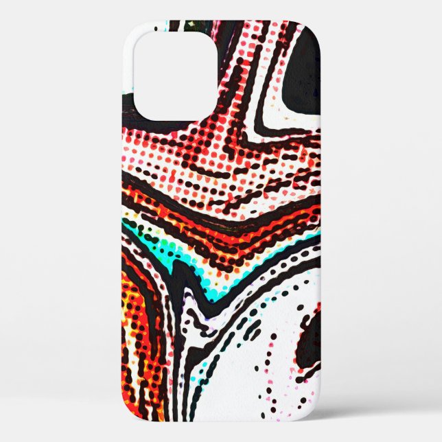 Abstract swirl background. Liquid paint texture in Case-Mate iPhone Case (Back)