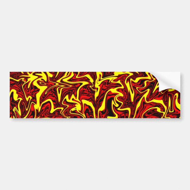 Abstract Swirl Bumper Sticker (Front)
