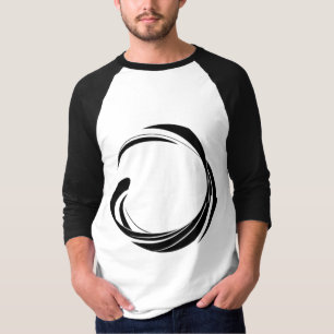 Abstract Swirl Circle Design – curved ring artwork T-Shirt