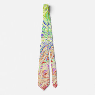 Abstract Swirl Colourful Elegant Pattern Tie