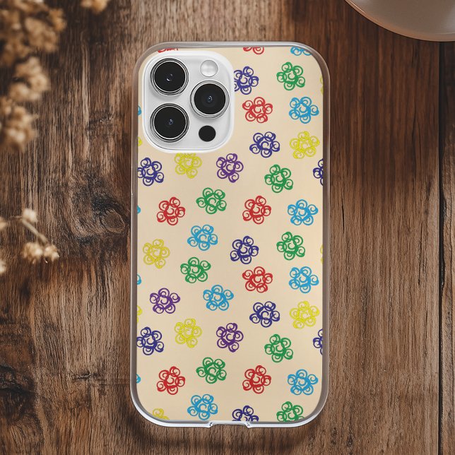 Abstract swirl colourful simple circle pattern Case-Mate iPhone case (Creator Uploaded)