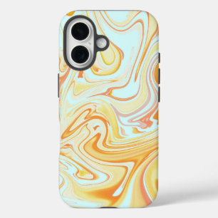 Abstract swirl iPhone16 case- trendy marble design iPhone 16 Case