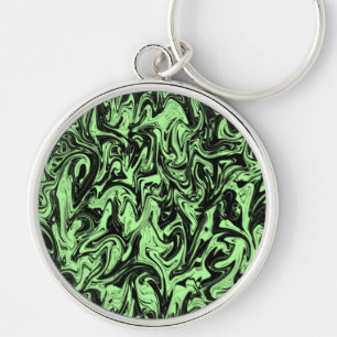 Abstract Swirl Key Ring