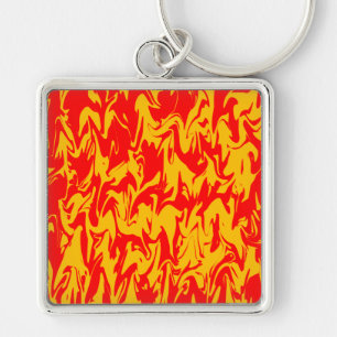 Abstract Swirl Key Ring