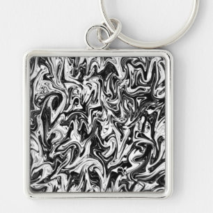 Abstract Swirl Key Ring