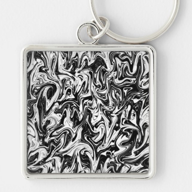 Abstract Swirl Key Ring (Front)