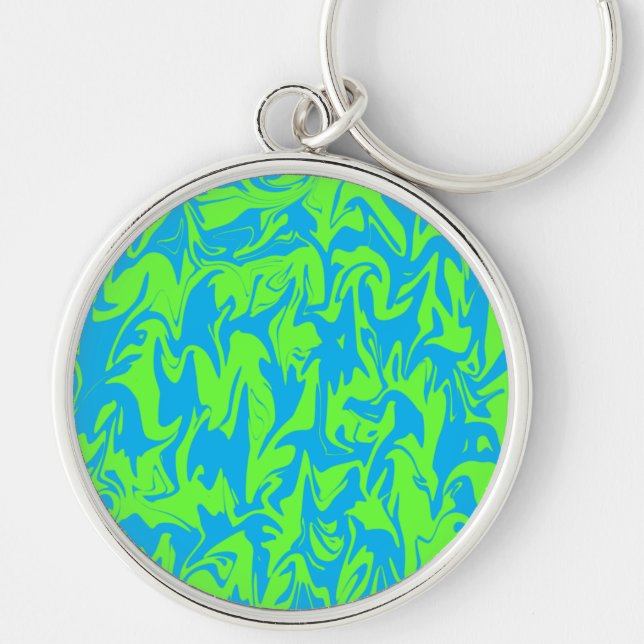 Abstract Swirl Key Ring (Front)