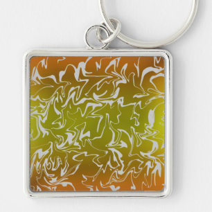 Abstract Swirl Key Ring