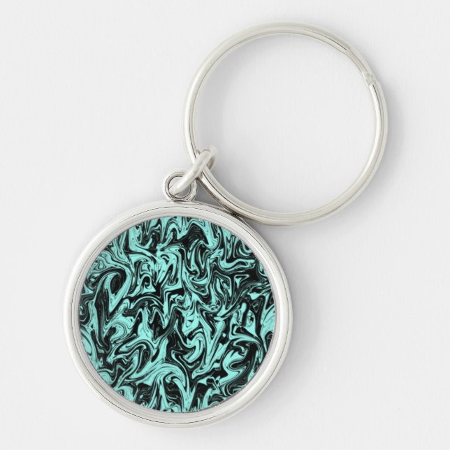 Abstract Swirl Key Ring (Front)