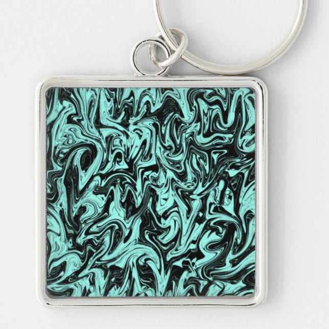Abstract Swirl Key Ring (Front)
