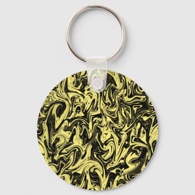 Abstract Swirl Key Ring (Front)