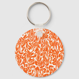 Abstract Swirl Key Ring