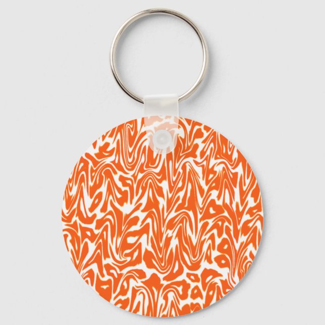 Abstract Swirl Key Ring (Front)