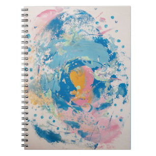 Abstract swirl notebook