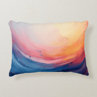 Abstract Swirl of Warmth and Depth Decorative Cushion