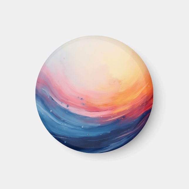 Abstract Swirl of Warmth and Depth Magnet (Front)