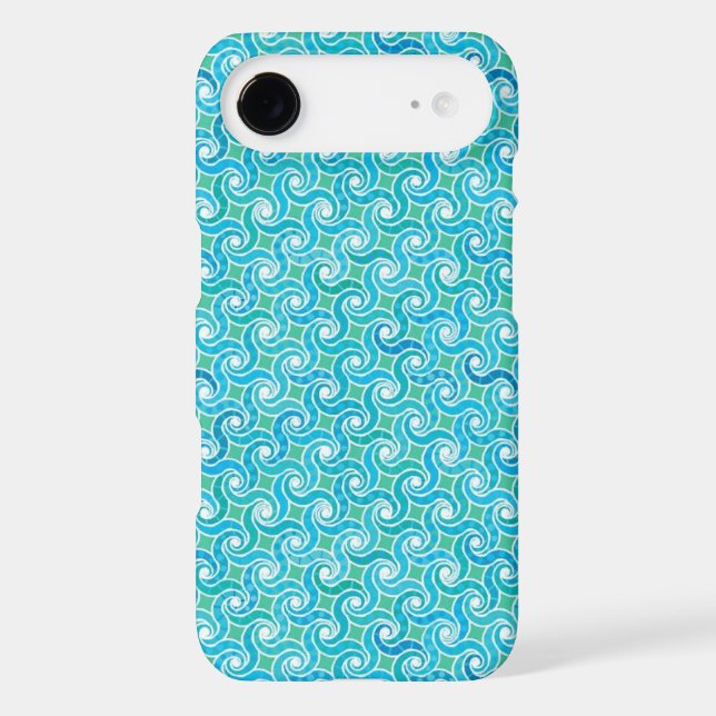 Abstract swirl pattern, turquoise, green, blue Case-Mate samsung galaxy case (Back)